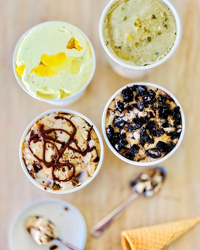 ✨NEW MONTH, NEW FLAVORS!✨Introducing, our 4️⃣ NEW✨JULY FLAVORS!✨👀👅💕
✨LEMON 🍋 POPPY✨, a favorite from last year is back! 👏🏽 Made with fresh lemons, poppyseeds, and crumbled pieces of our vanilla sponge cake
✨COOKIES N&rsquo; CREAM✨ the classic flavor you love, now made with our brand NEW Soy Free 🚫base, ✨OAT MILK✨🙌🏽
✨MUNG BEAN✨a nod to Alice + Belinda&rsquo;s 🇹🇼 Taiwanese heritage, this refreshing summer flavor is a mung bean oat milk ice cream with sweet mung bean pieces throughout ✨MOOSE TRACKS✨a childhood favorite, with a Cocobella twist!🤩 Vanilla oatmilk ice cream with fudge moose tracks and housemade sunflower seed butter cup pieces!😍
.
.
.
.
.
 #newflavors #thatnewnew #oatmilk #newflavor #brandnew #mungbean #moosetracks #cookiesncream #newbase #soyfree #veganicecream #oatmilkicecream